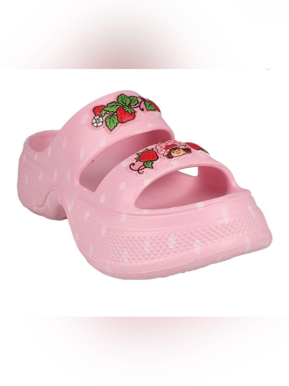 Strawberry Shortcake Women’s Double Strap Platform Sandals